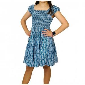 NEW TWEENSTYLE girl's geo printed tiered dress in blue